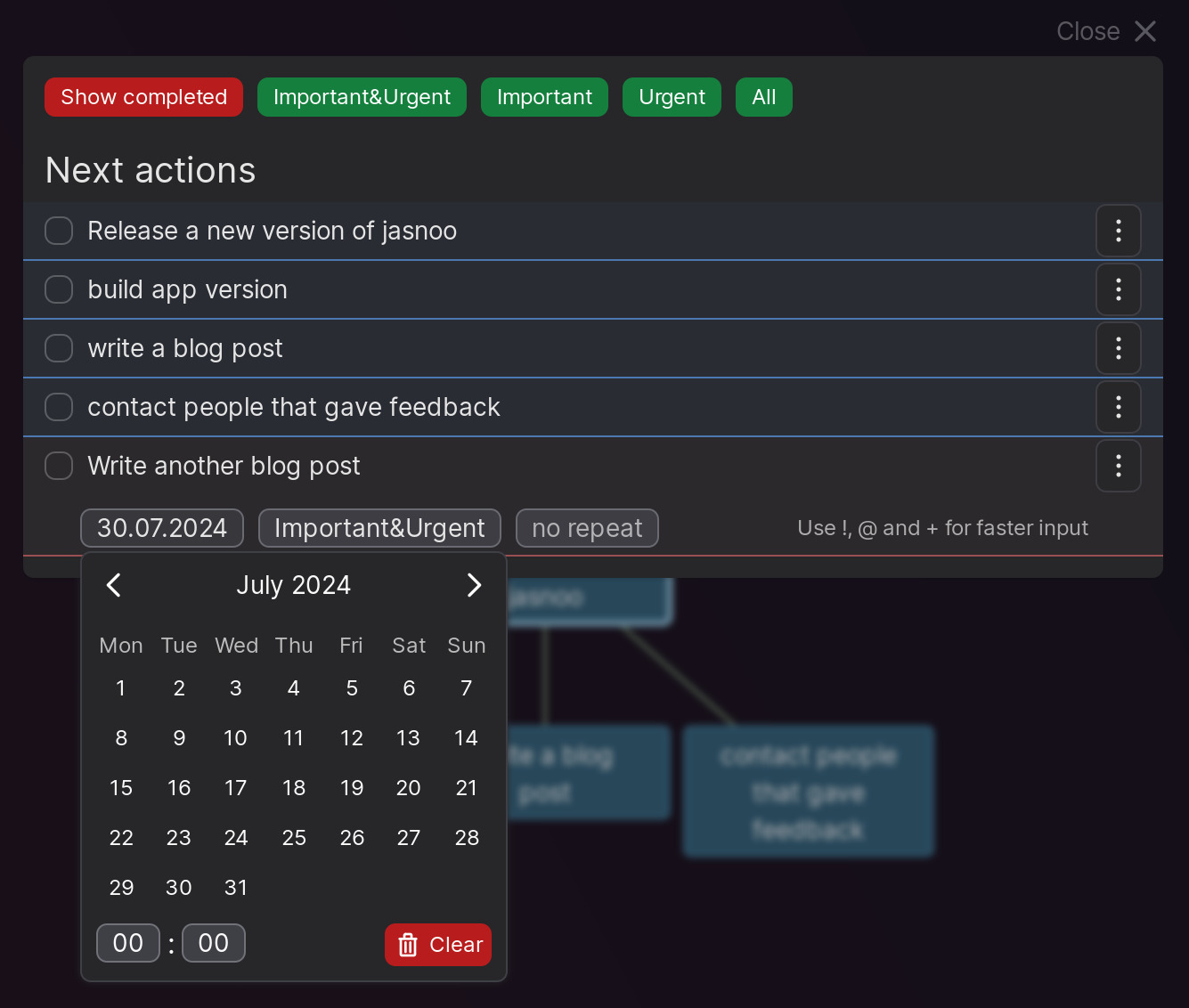 jasnoo task edit improvements